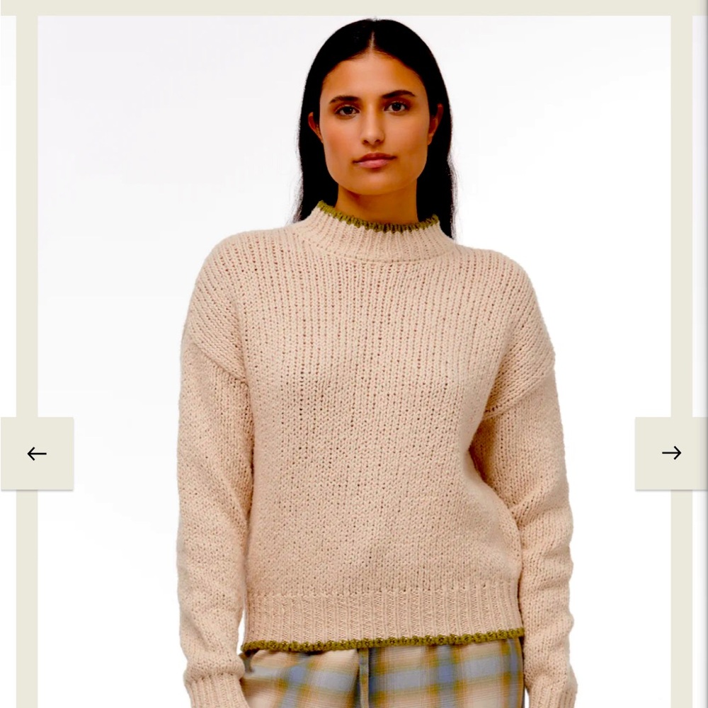 Paper Label - Classic Cream Turtleneck Sweater